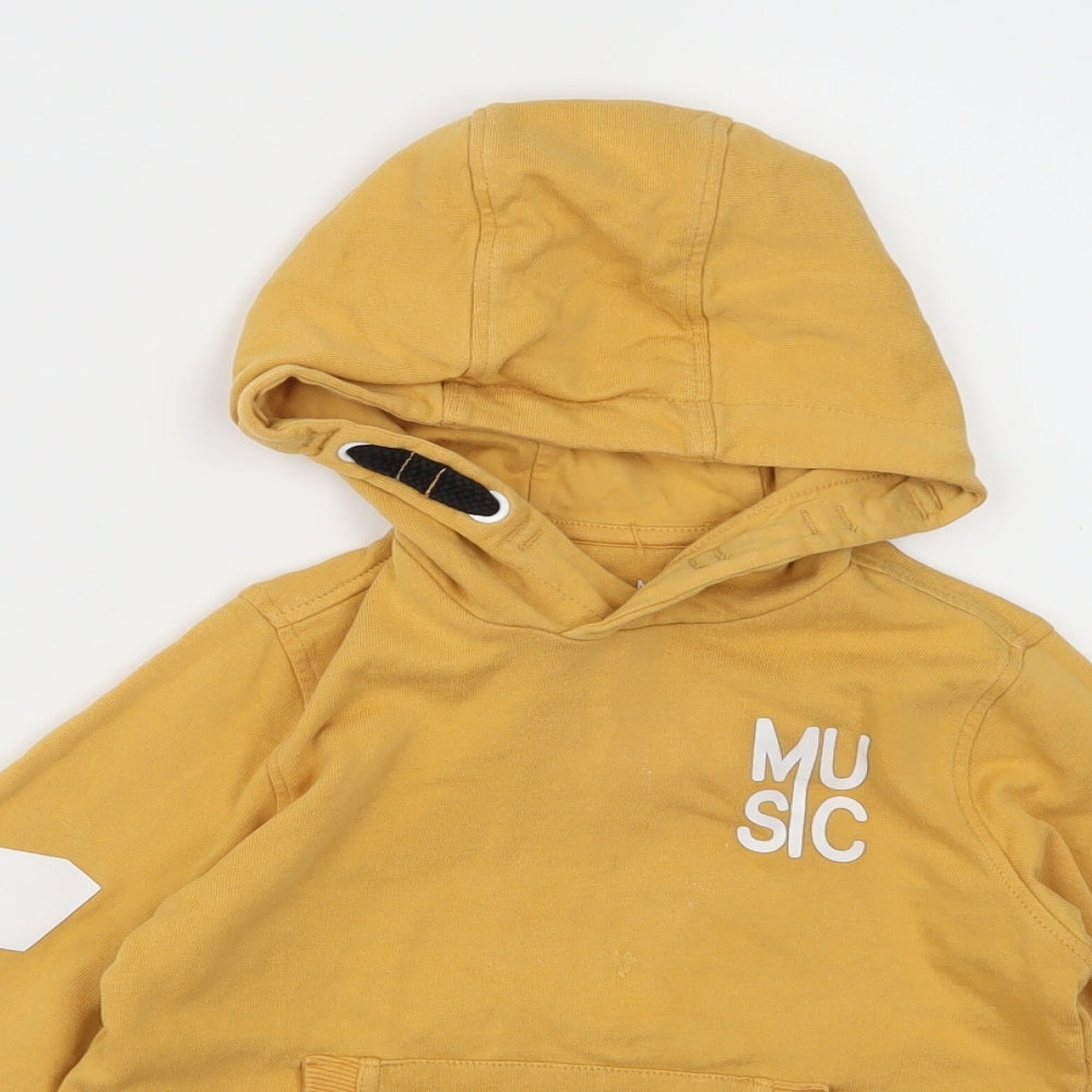 Nutmeg Girls Yellow  Jersey Pullover Hoodie Size 6-7 Years