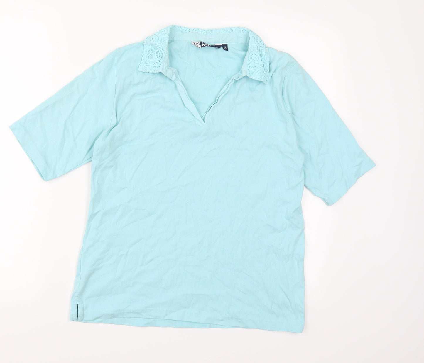 Isle Essentials Womens Blue   Basic T-Shirt Size M