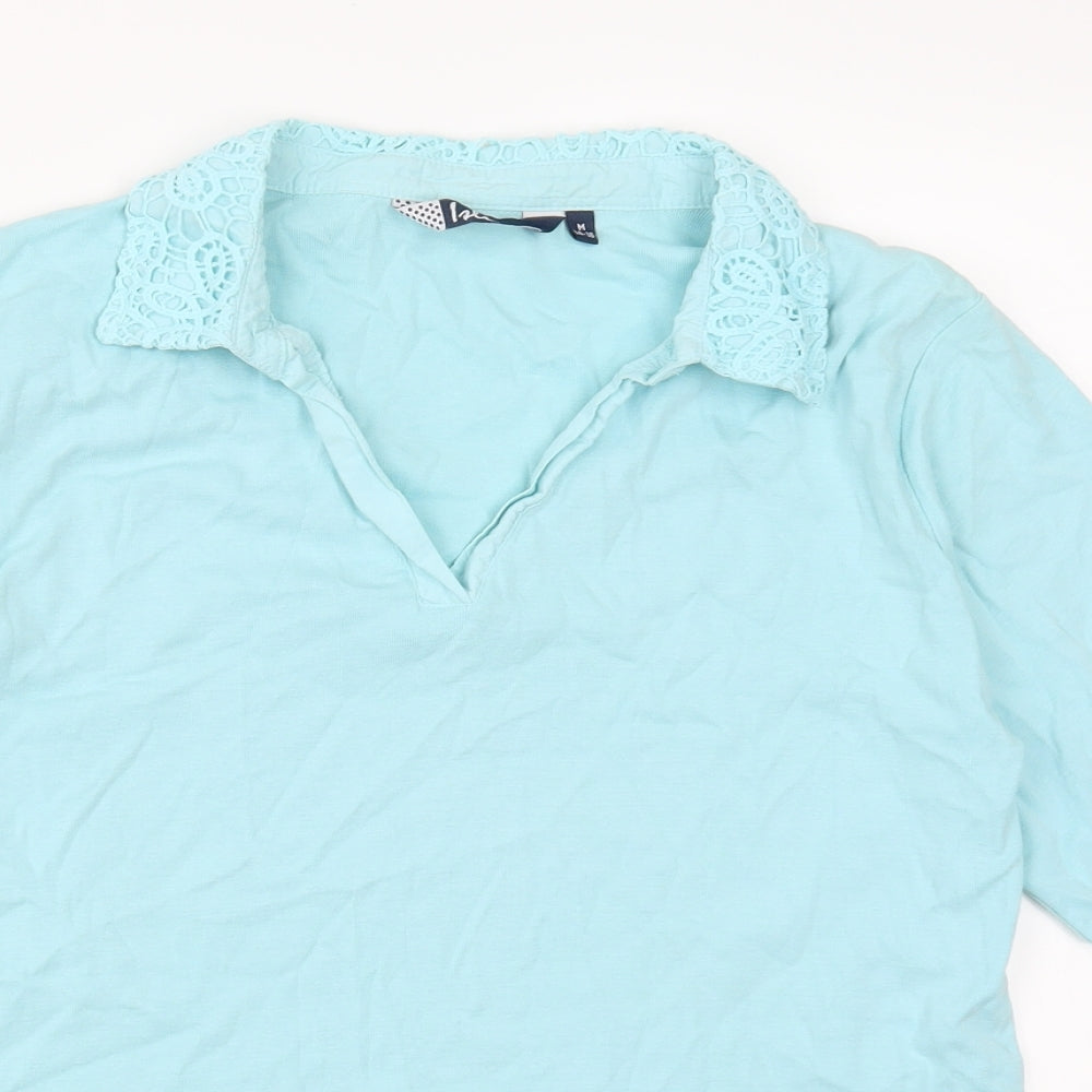 Isle Essentials Womens Blue   Basic T-Shirt Size M