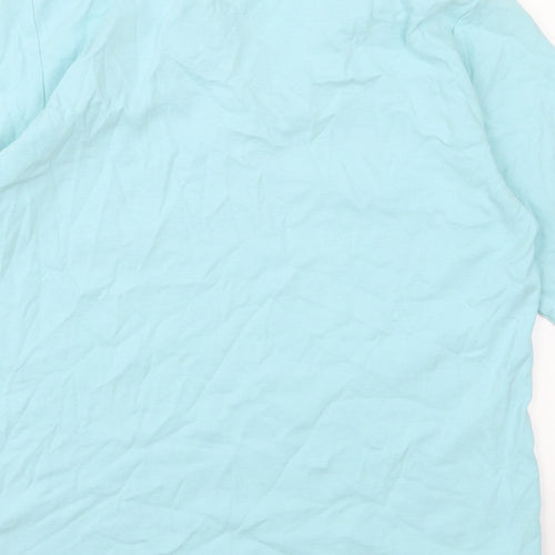 Isle Essentials Womens Blue   Basic T-Shirt Size M