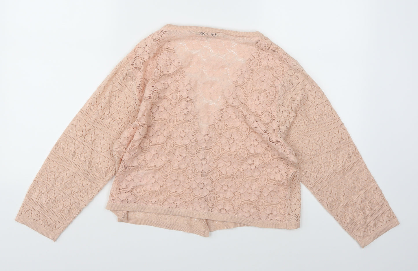 Peacocks Womens Pink  Knit Shrug Jumper Size 18