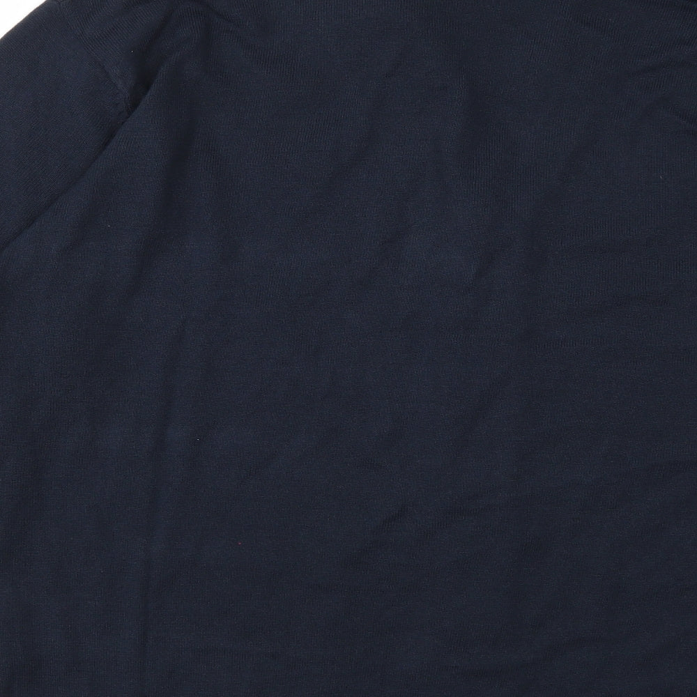 William & Brown Mens Blue  Knit Cardigan Jumper Size XL