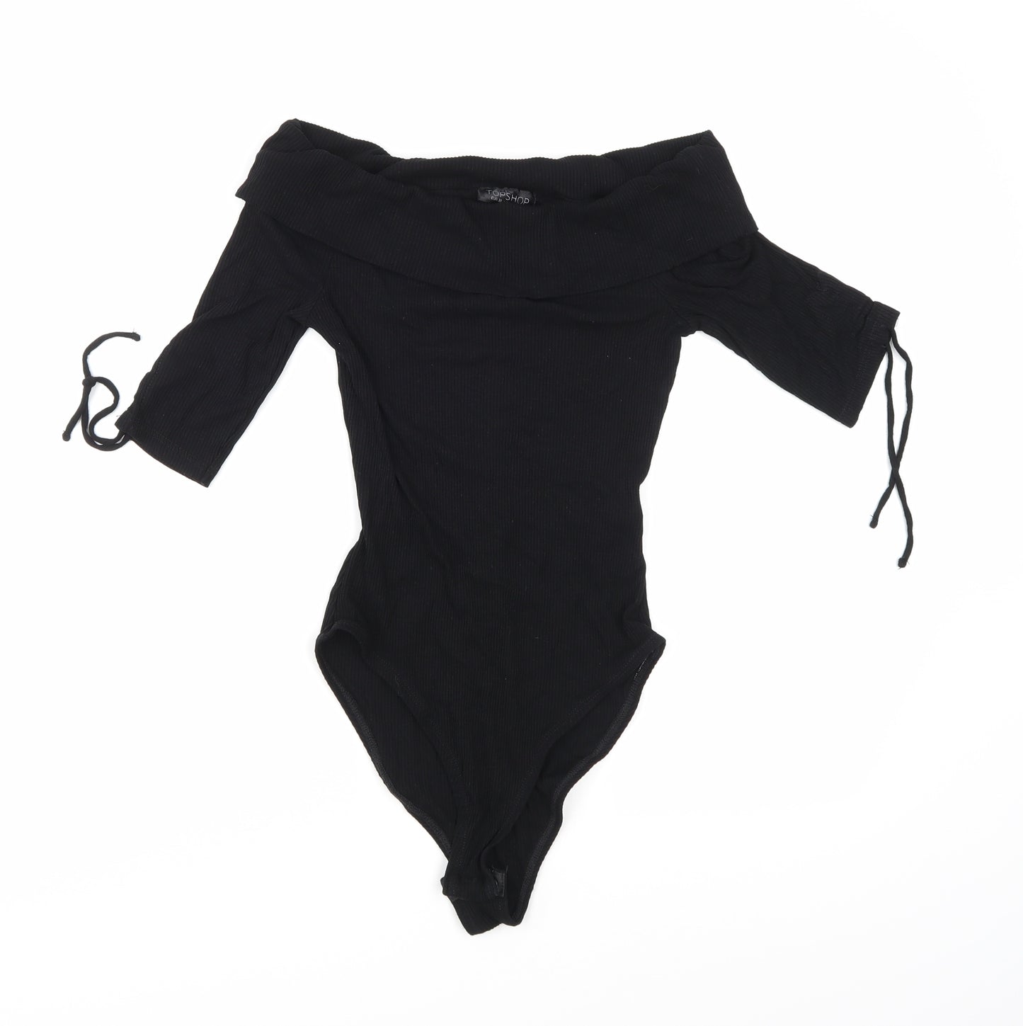 Topshop Womens Black   Bodysuit One-Piece Size 10