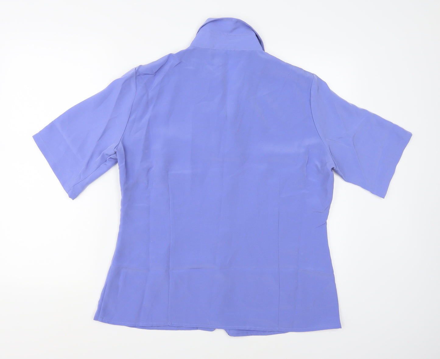 Simon Jersey Womens Purple   Basic Blouse Size 16