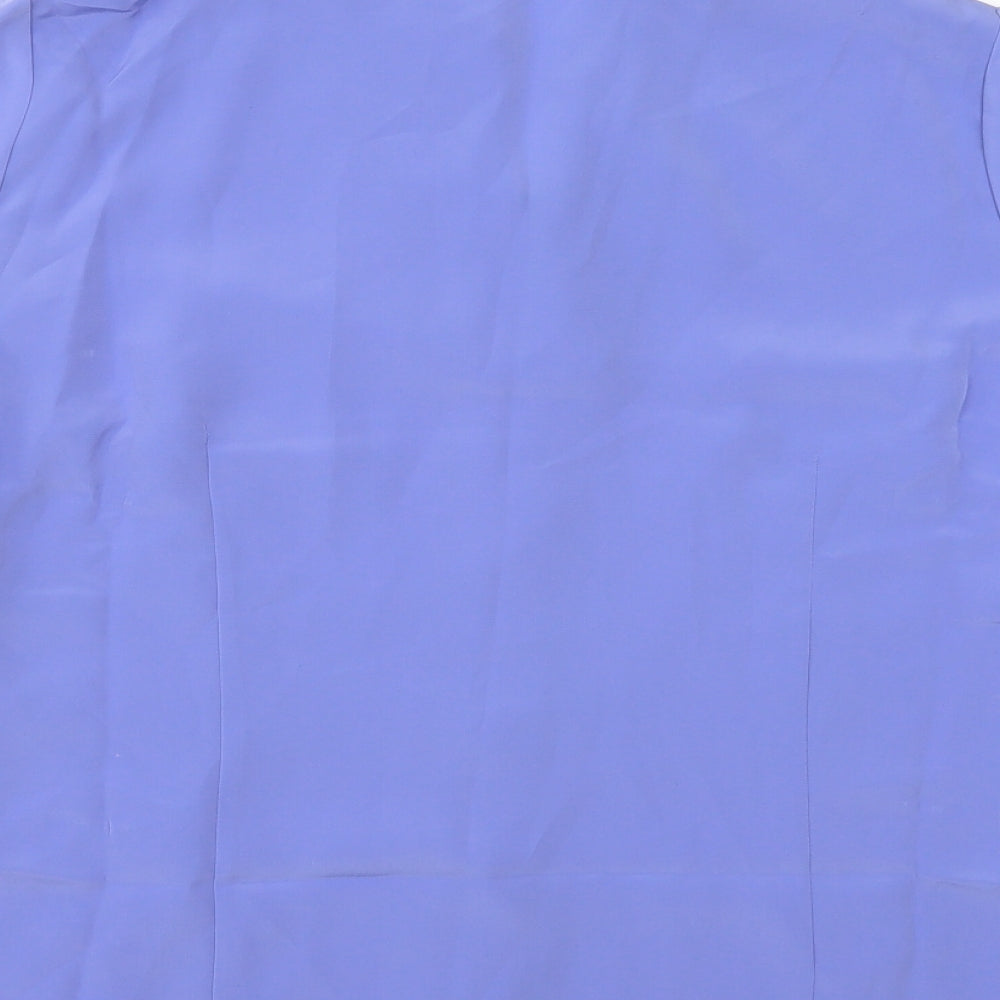 Simon Jersey Womens Purple   Basic Blouse Size 16