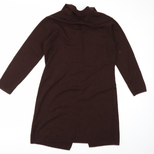 Marks and Spencer Womens Brown  Knit Cardigan Jumper Size 12