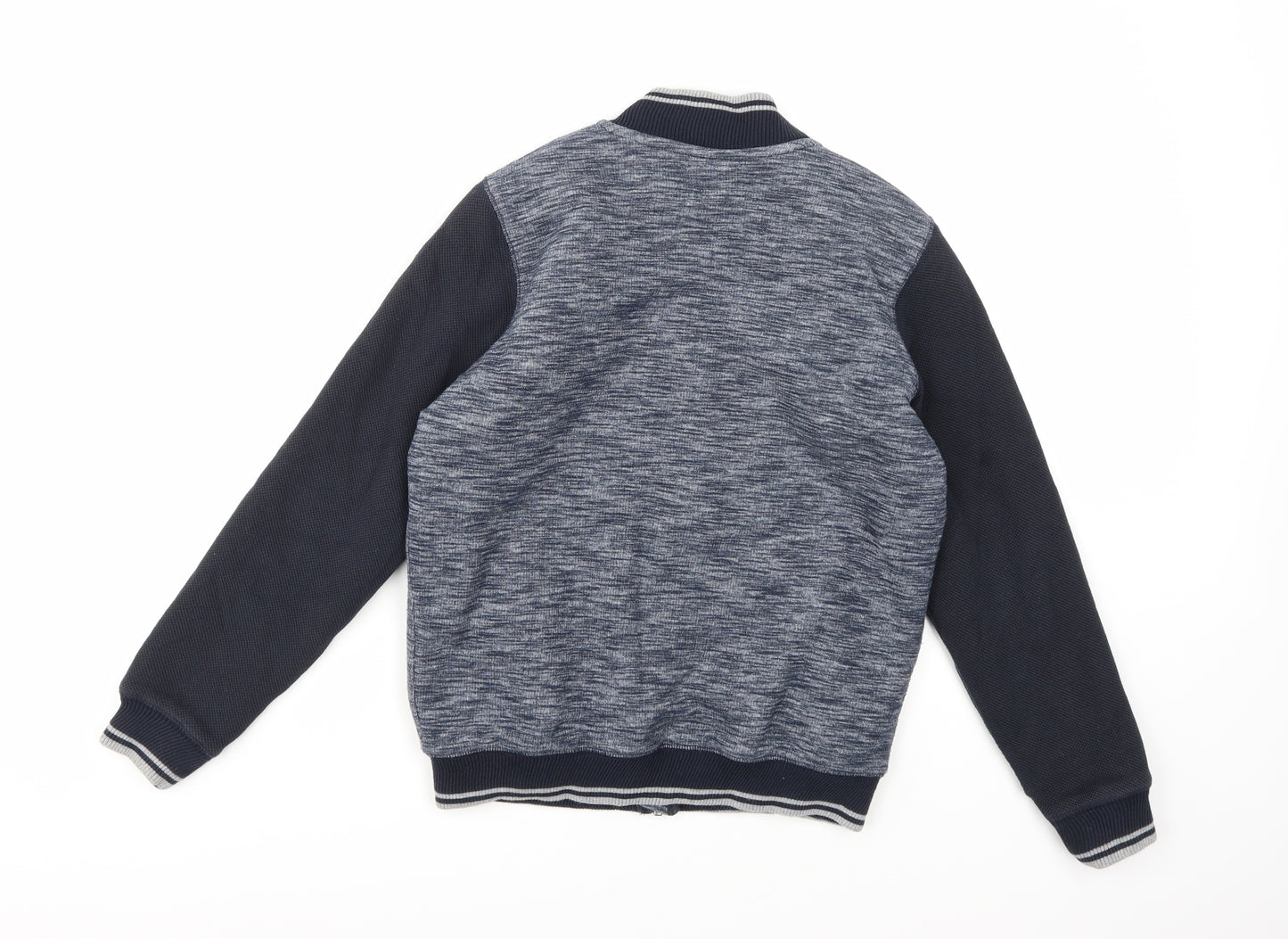 Marks and Spencer Boys Blue  Jersey Full Zip Sweatshirt Size 11-12 Years
