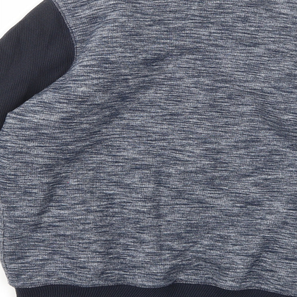 Marks and Spencer Boys Blue  Jersey Full Zip Sweatshirt Size 11-12 Years