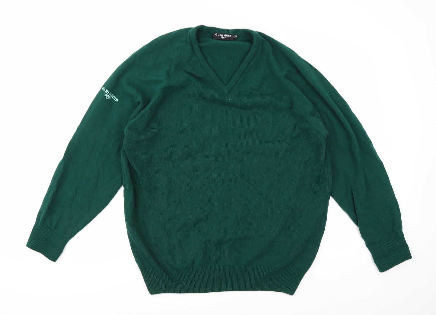 Glenmuir Mens Green  Knit Pullover Jumper Size XL
