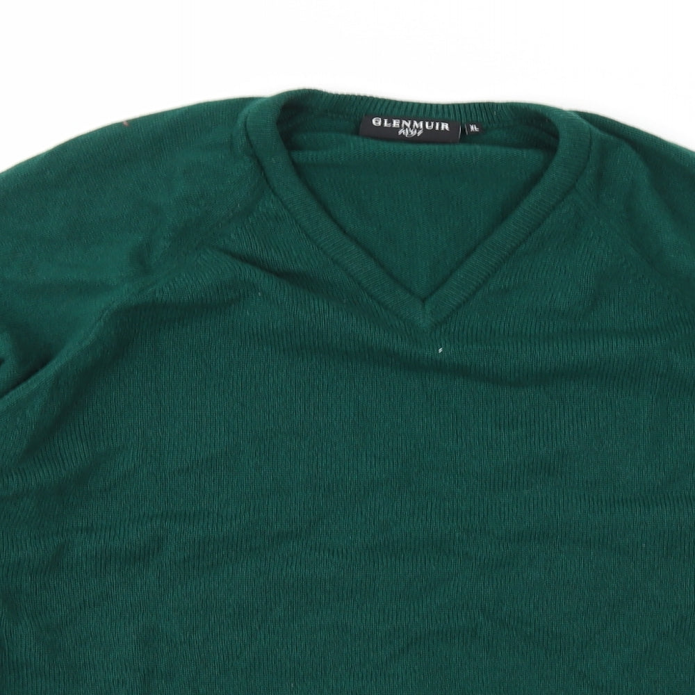 Glenmuir Mens Green  Knit Pullover Jumper Size XL