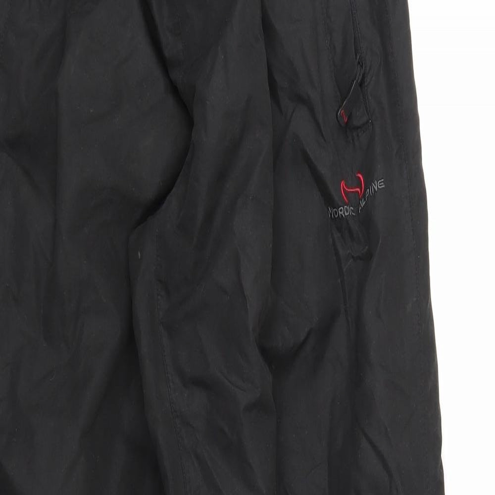 Nordic Alpine Mens Black   Snow Pants Trousers Size M L31 in