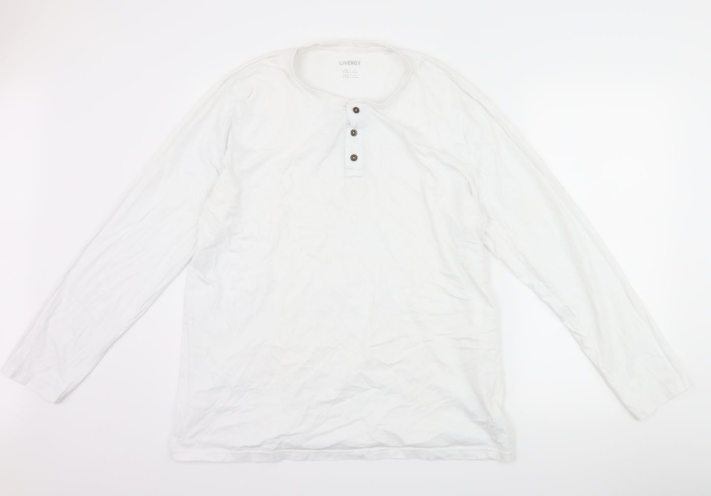 Livergy Mens White    T-Shirt Size XL