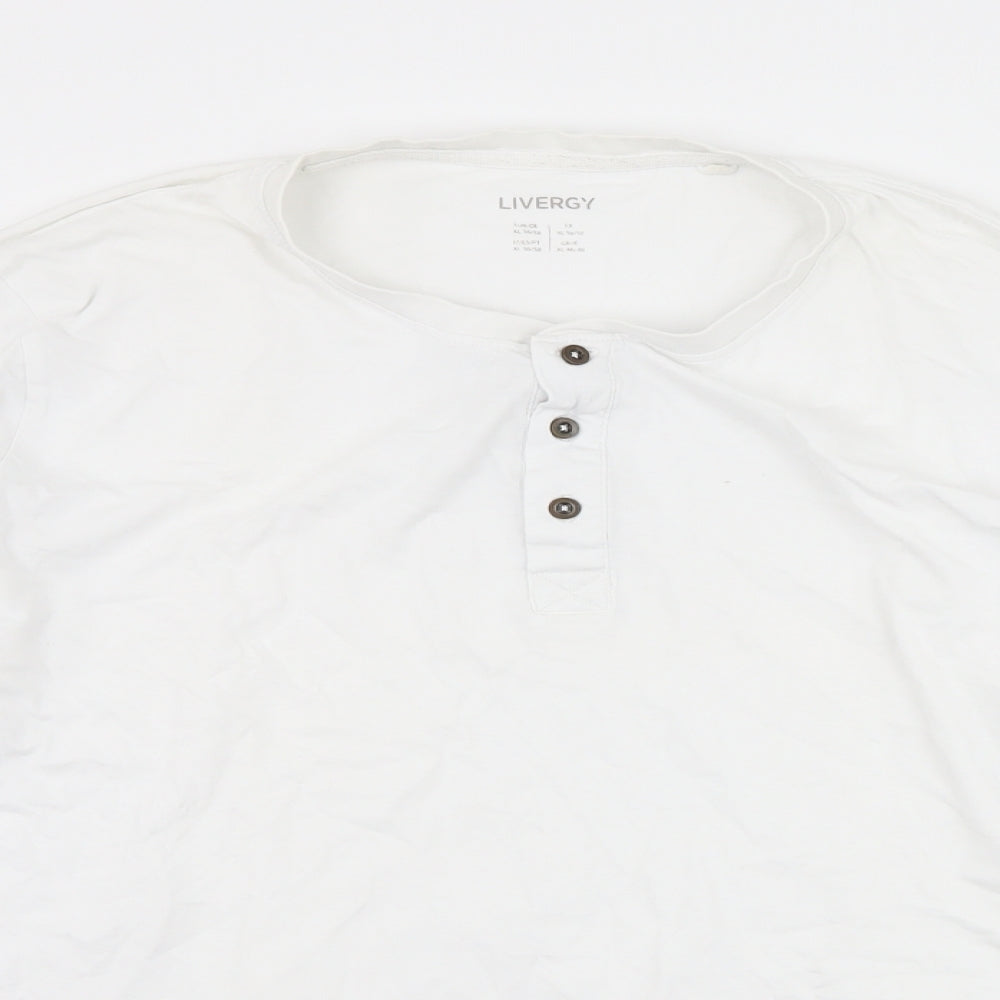 Livergy Mens White    T-Shirt Size XL