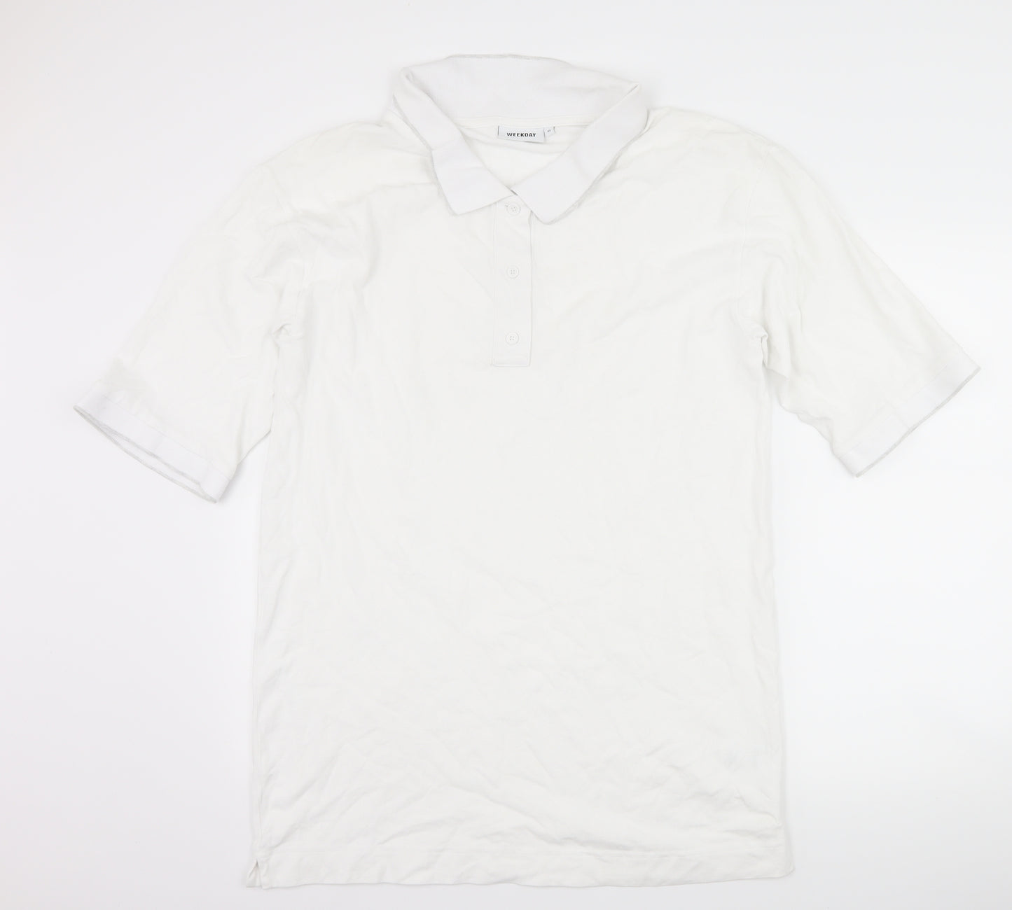 Weekday Womens White   Shirt Dress  Size XS