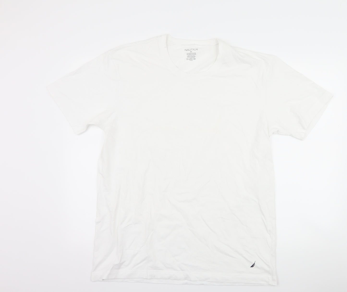 Nautica Mens White    T-Shirt Size XL