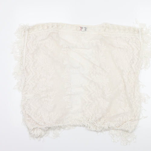 River Island Womens Ivory  Lace Cardigan Jumper Size 10
