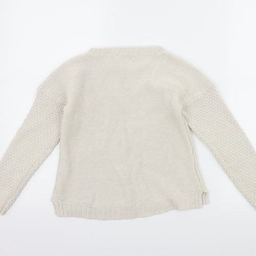 Primark Girls Ivory   Pullover Jumper Size 8-9 Years