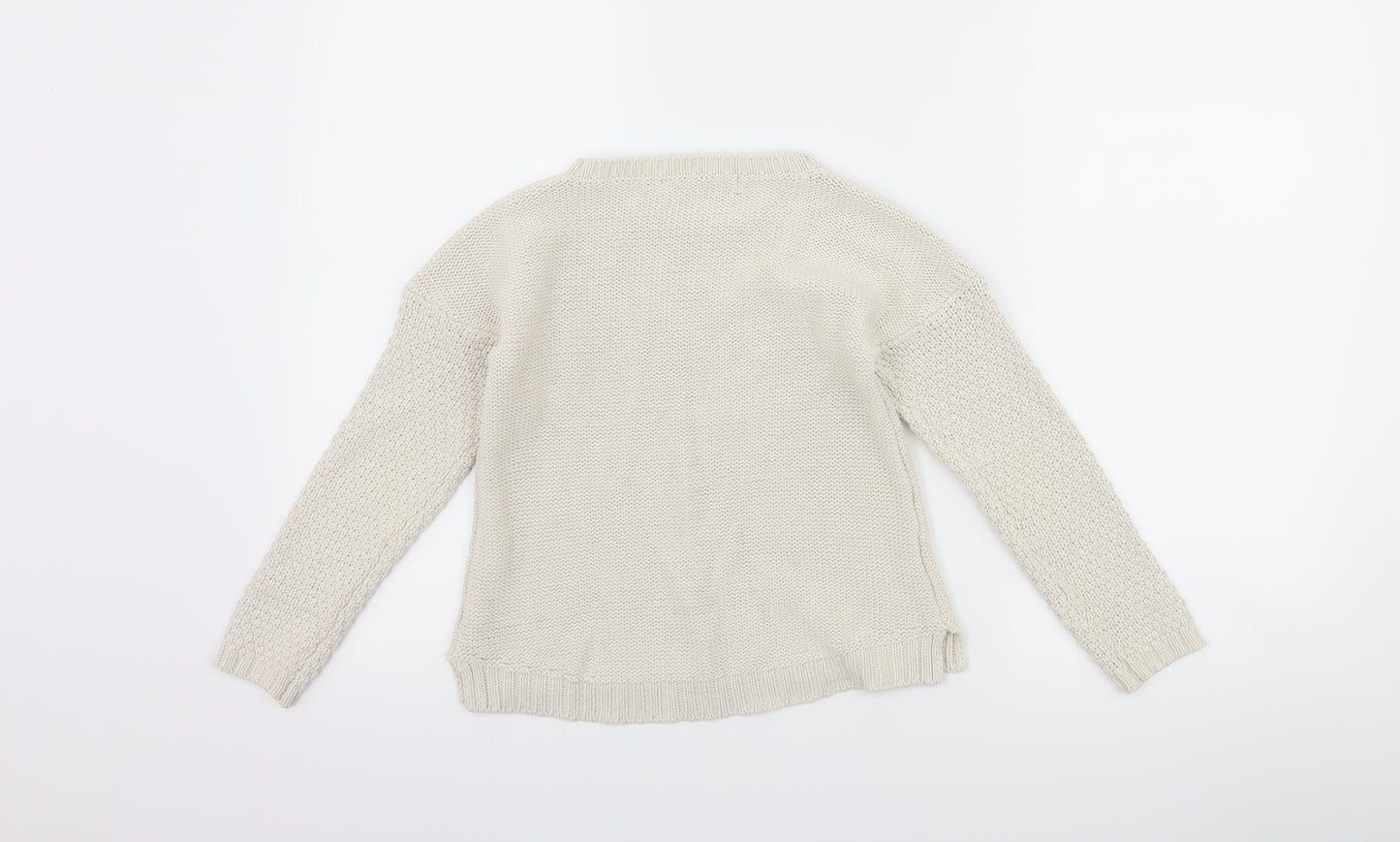 Primark Girls Ivory   Pullover Jumper Size 8-9 Years