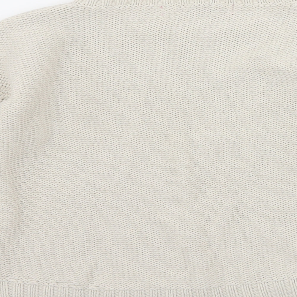 Primark Girls Ivory   Pullover Jumper Size 8-9 Years