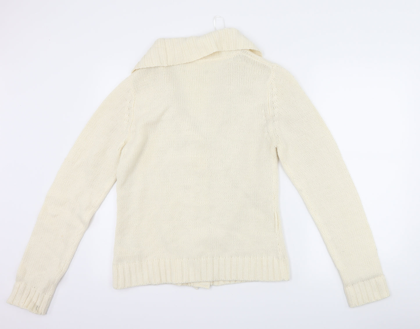 Preworn Womens Ivory   Cardigan Jumper Size L