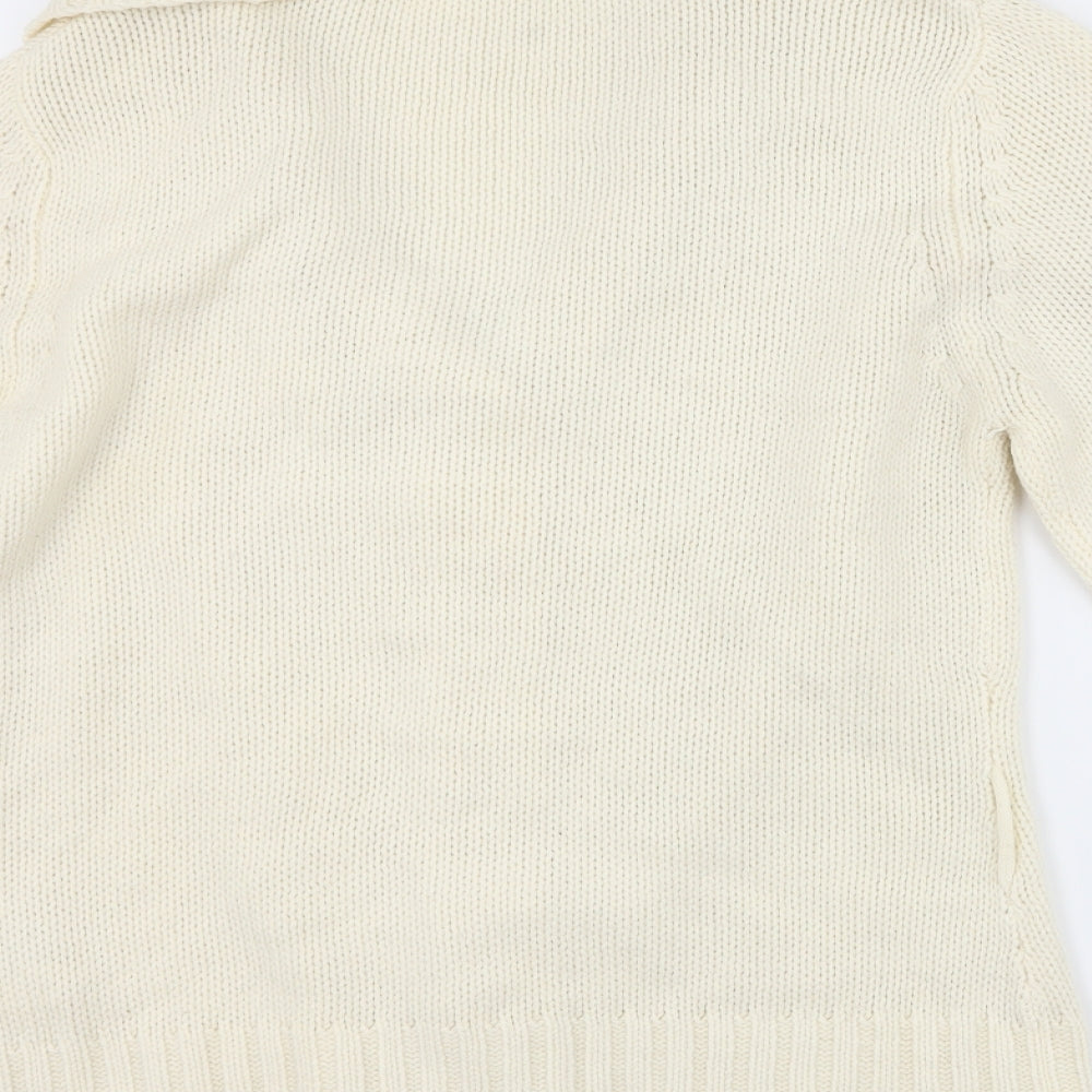 Preworn Womens Ivory   Cardigan Jumper Size L