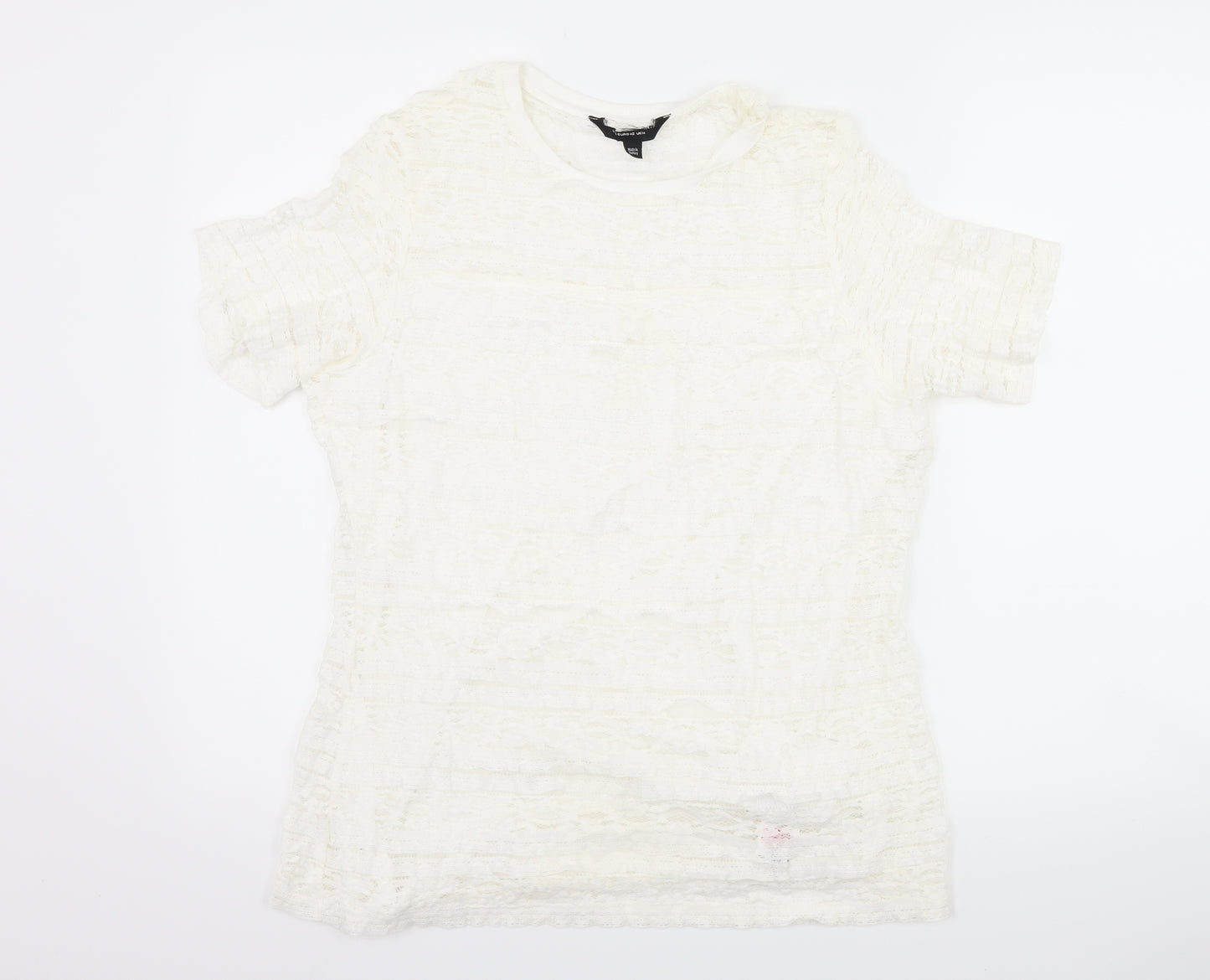 Dorothy Perkins Womens White   Basic T-Shirt Size 14