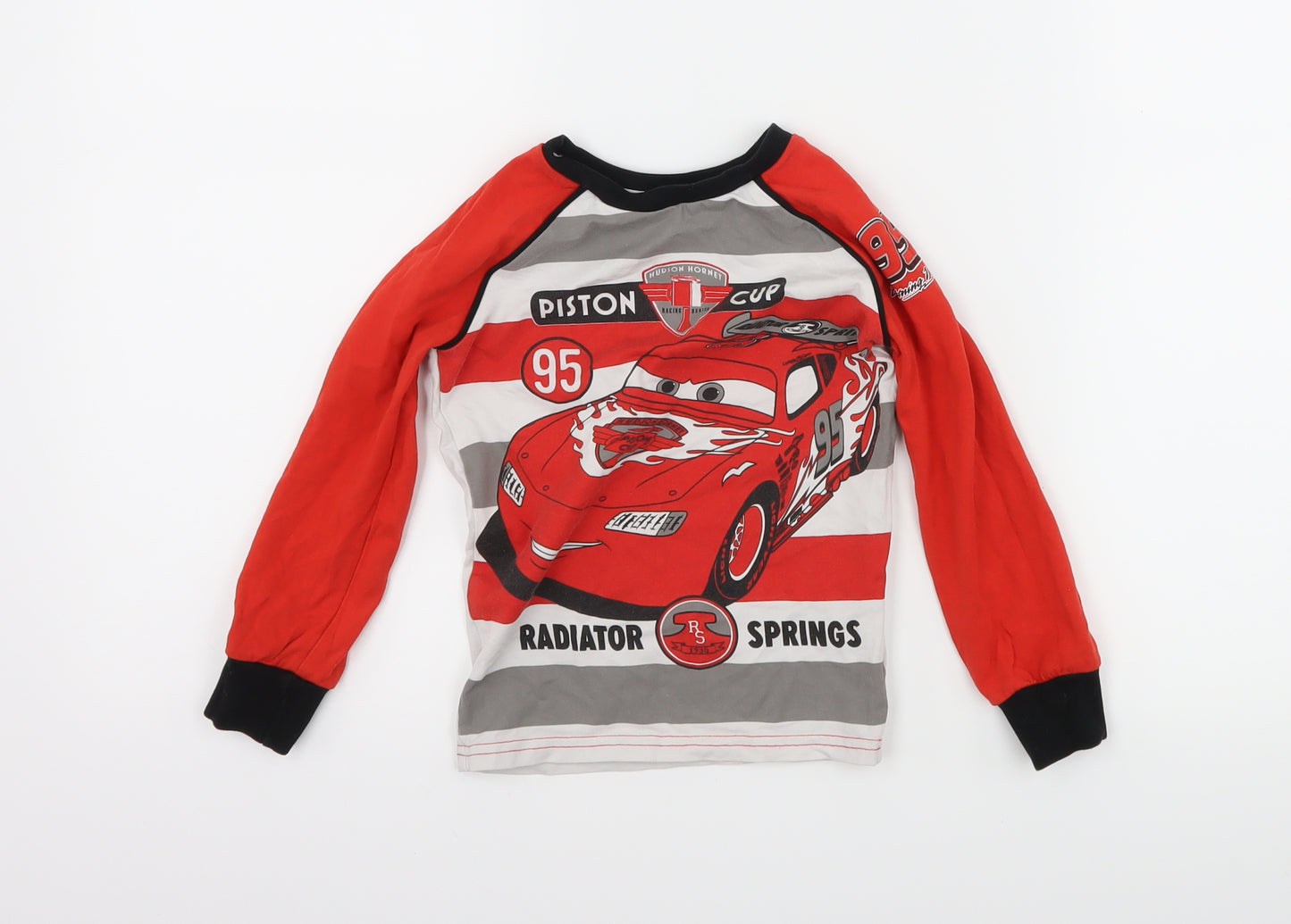 Character Boys Red   Basic T-Shirt Size 5 Years  - cars