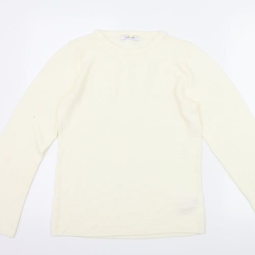 Marks and Spencer Womens Ivory   Pullover Jumper Size 8