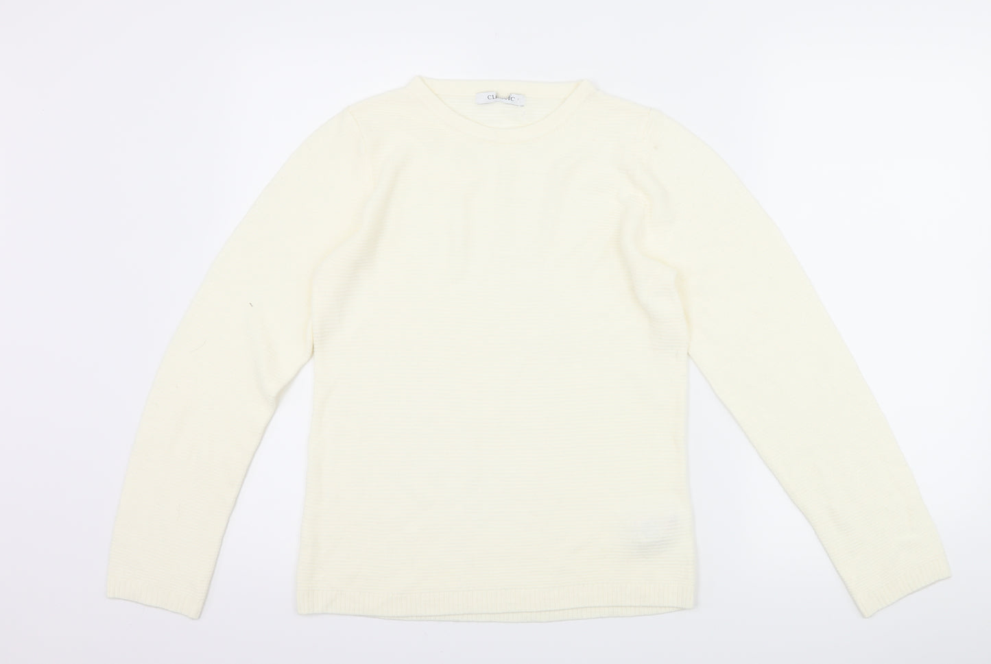 Marks and Spencer Womens Ivory   Pullover Jumper Size 8
