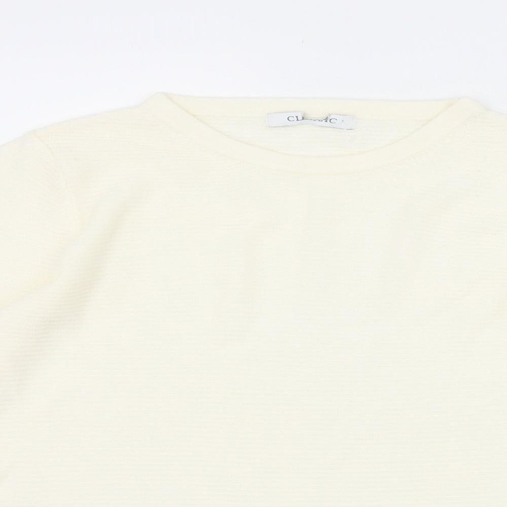 Marks and Spencer Womens Ivory   Pullover Jumper Size 8
