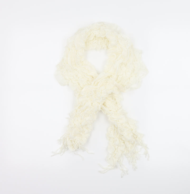 Preworn Womens Ivory    Scarf