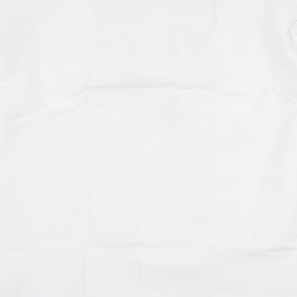 Double TWO Mens White    Dress Shirt Size 17  - taken out of packaging for photo