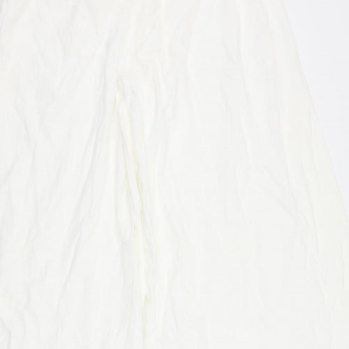 salony Womens White   Trousers  Size 32 L25 in