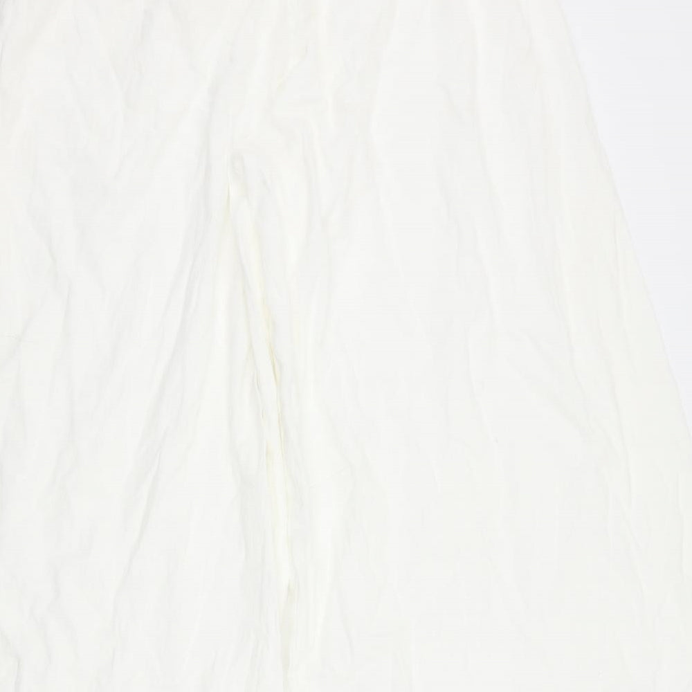 salony Womens White   Trousers  Size 32 L25 in