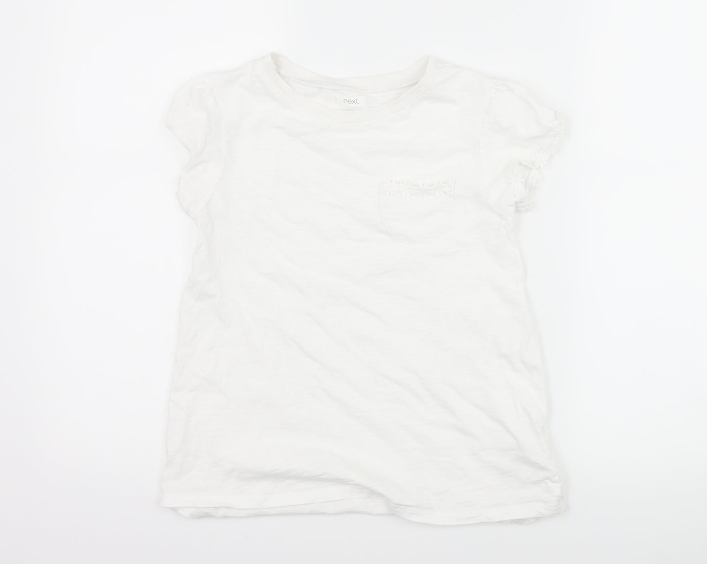 NEXT Girls White   Basic T-Shirt Size 10 Years