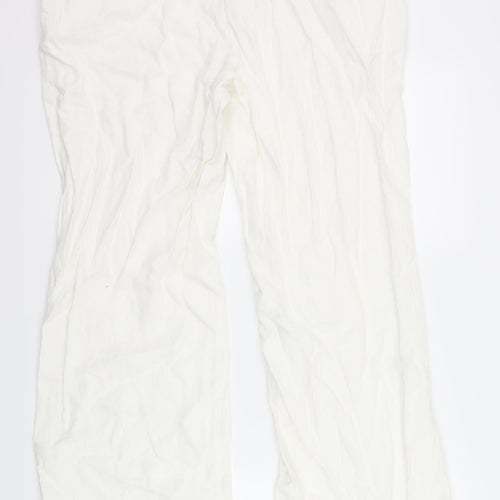Marks and Spencer Womens White   Trousers  Size 36 L28 in