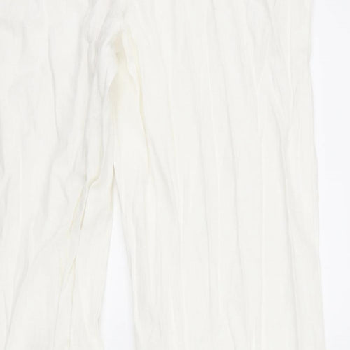 Marks and Spencer Womens White   Trousers  Size 36 L28 in