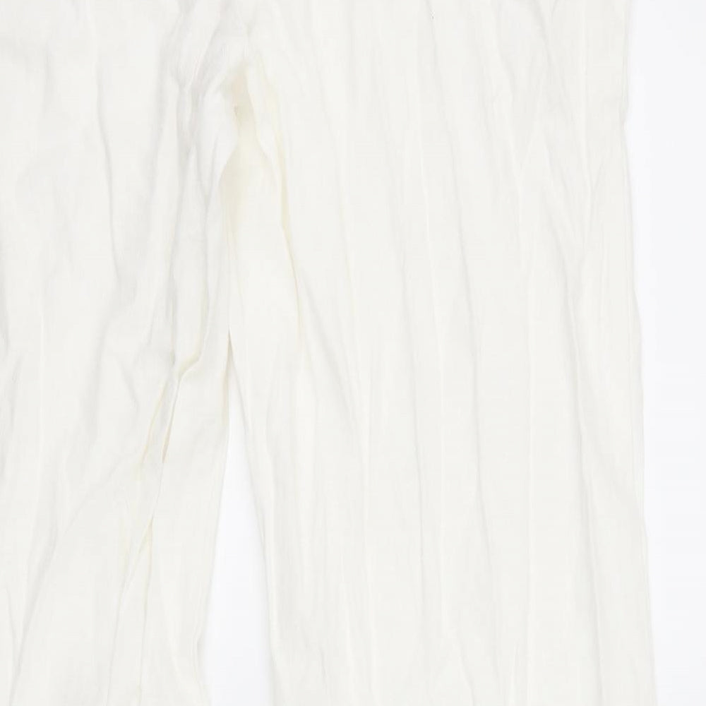 Marks and Spencer Womens White   Trousers  Size 36 L28 in