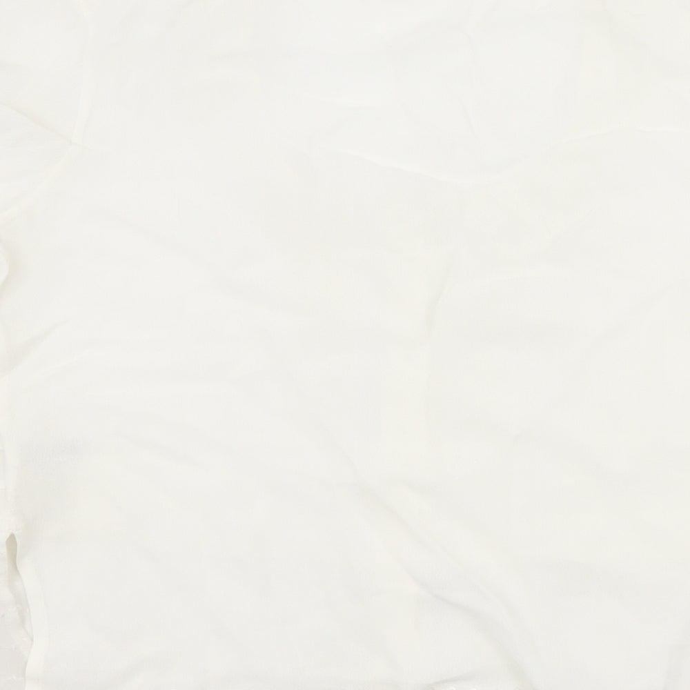 Klass Womens Ivory   Basic Button-Up Size 16