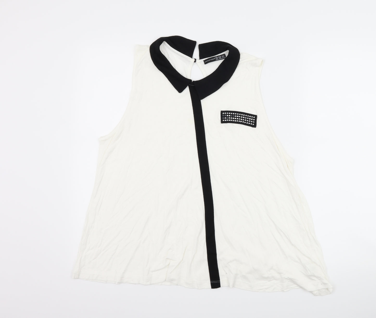 Atmosphere Womens White   Basic Tank Size 18