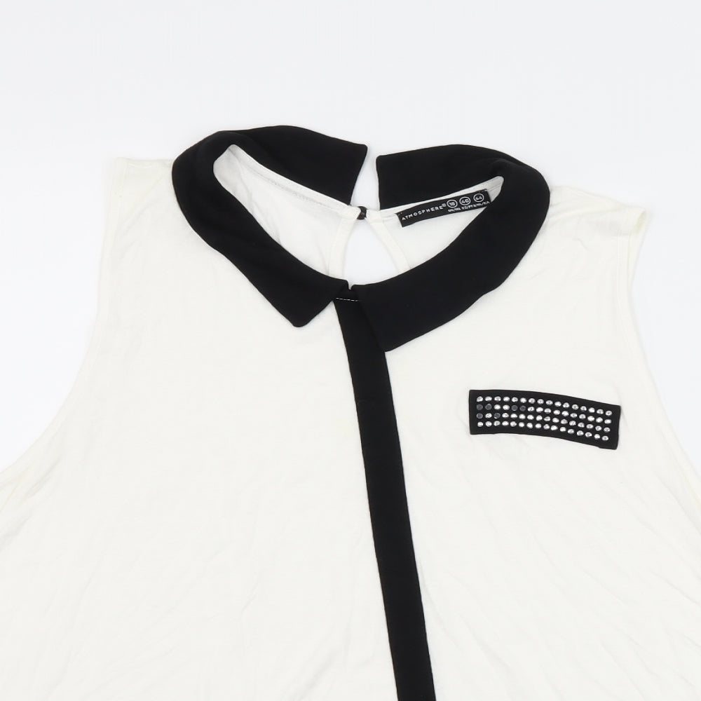 Atmosphere Womens White   Basic Tank Size 18
