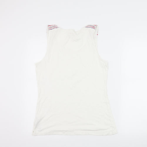 Espirit Womens White   Basic Tank Size XL