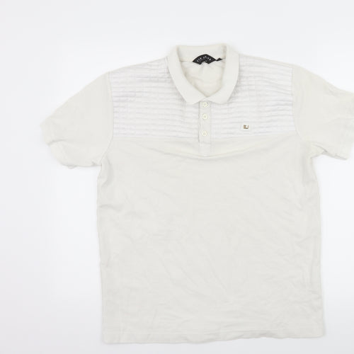 eto jeans Mens White    Polo Size L