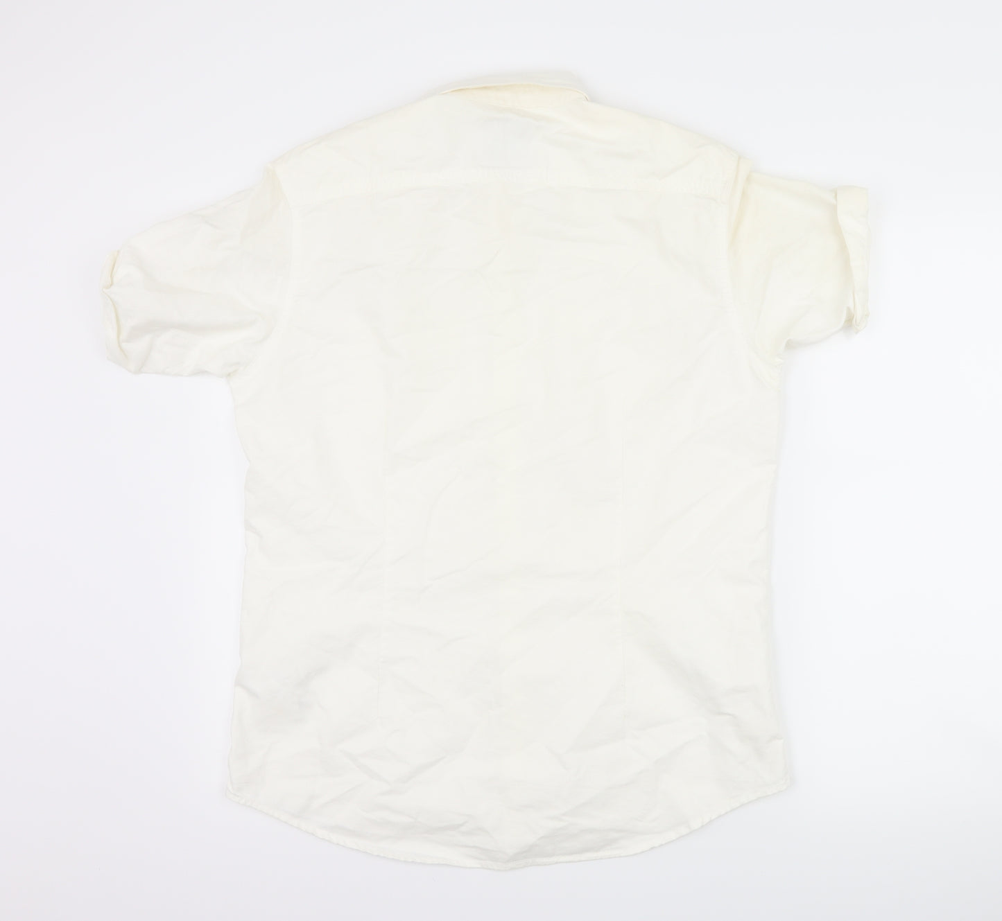 Burton Mens White    Button-Up Size M
