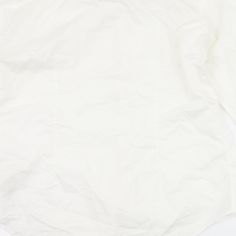 Zara Mens White    Dress Shirt Size M