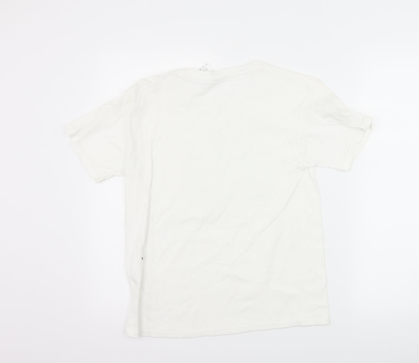 Gildan Boys White   Basic T-Shirt Size M  - overword