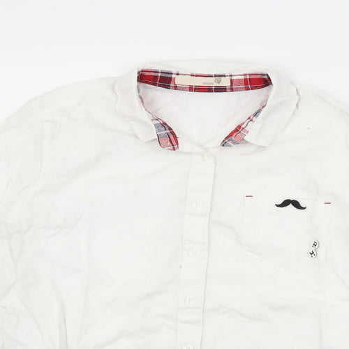 estacot Boys White   Basic Button-Up Size L