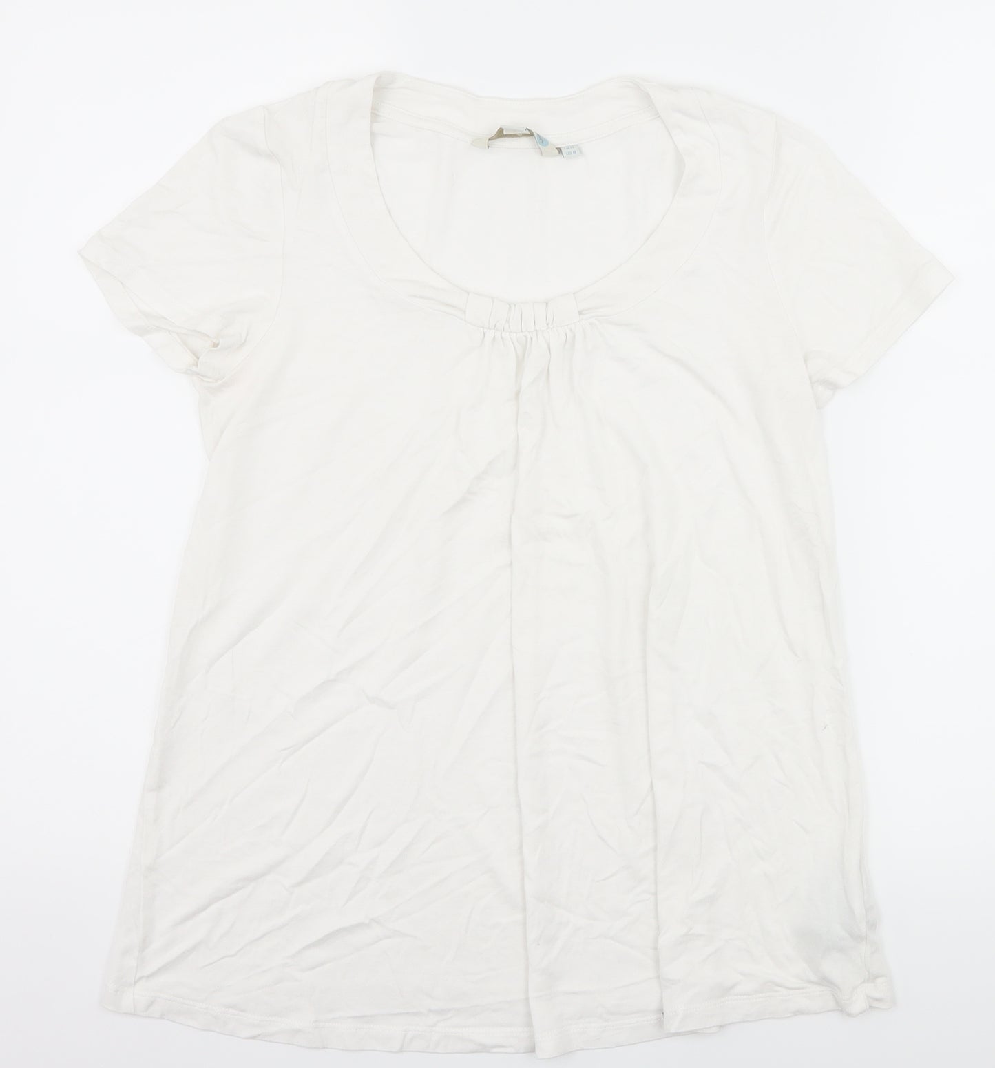 Boden Womens White   Basic T-Shirt Size 12