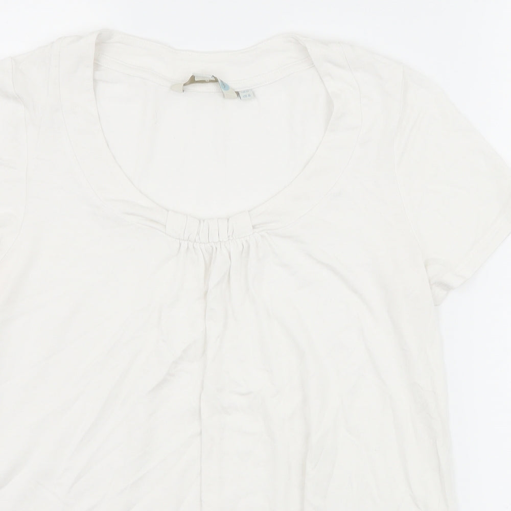 Boden Womens White   Basic T-Shirt Size 12
