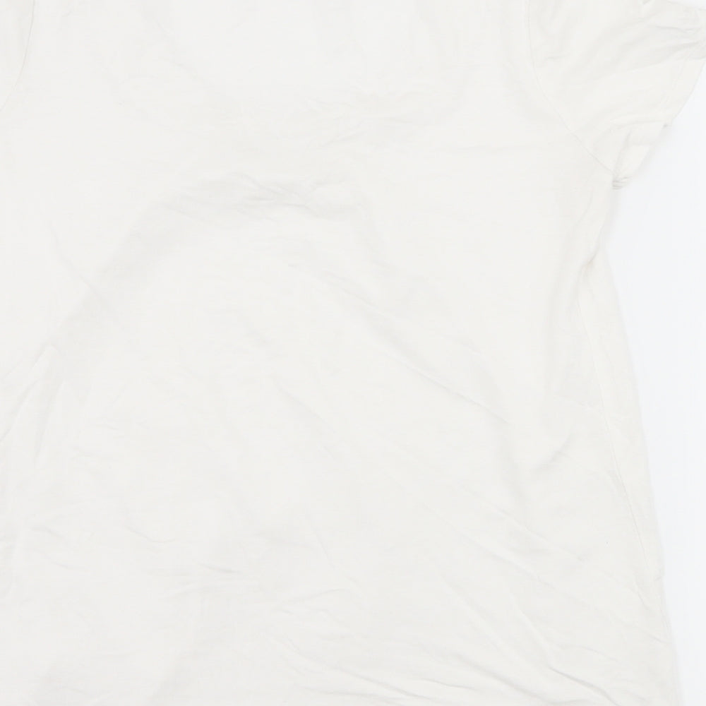 Boden Womens White   Basic T-Shirt Size 12